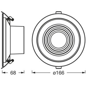 Ledvance Decor Filament Ripple LED downlight