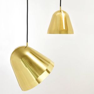 Nyta Tilt Brass hanglamp, textielkabel 3m