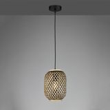 FISCHER & HONSEL Hanglamp Hummel aus bamboe, 1-lamp