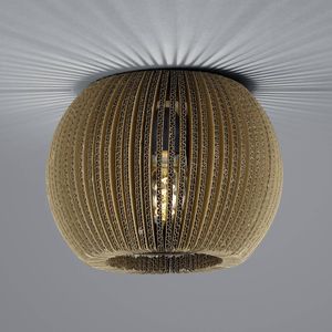 HELL Layer plafondlamp van karton, 1-lamp, rond