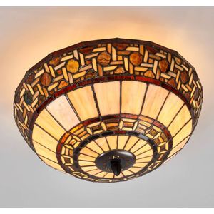 Clayre&Eef Wilma - plafondlamp in Tiffany-stijl