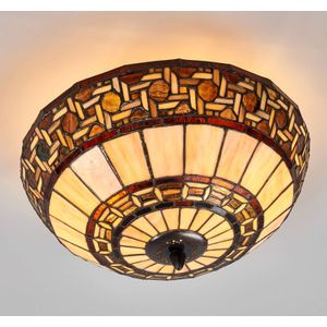 Clayre&Eef Wilma - plafondlamp in Tiffany-stijl