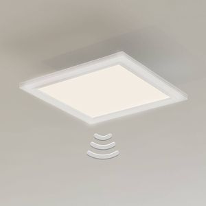 Briloner LED plafondlamp Piatto, sensor, 29,5 x 29,5 cm