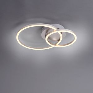 JUST LIGHT. Ivanka LED plafondlamp, twee cirkels