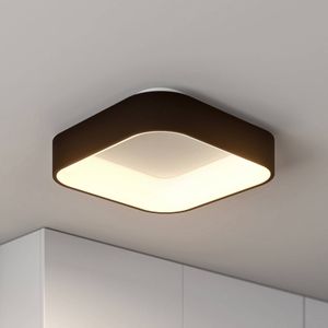 Arcchio - LED plafondlamp - 1licht - ijzer, kunststof - H: 11 cm - zandzwart, wit - Inclusief lichtbron