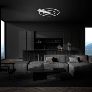 Briloner LED plafondlamp Nico Duo, 3.000K, rond, chroom