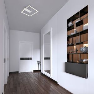 Briloner LED plafondlamp 3771 in framevorm, alu