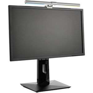 Briloner LED klemlamp Screen, USB, dimbaar, CCT, zilver