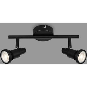 Briloner LED plafondspot Flamo IP44 2-lamps justeerbaar