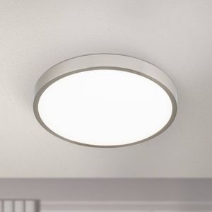 ORION Bully LED plafondlamp, mat nikkel, Ø 28 cm