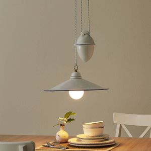 Ceramiche Hanglamp PIATTO met trekgewicht