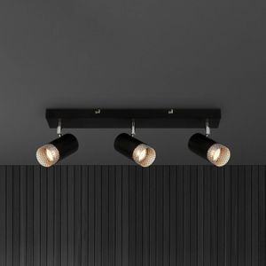 Briloner Plafondspot Plek GU10 zwart/zilver 3-lamps