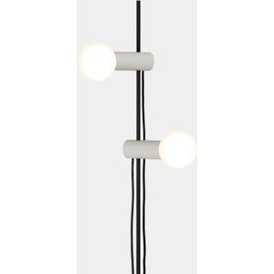 LEDS-C4 Nude Double vloerlamp E27 grijs/zwart