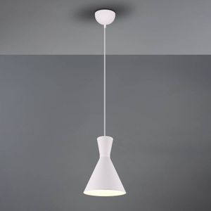 Reality Leuchten Hanglamp Enzo, 1-lamp, Ø 20 cm, wit