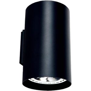 Nowodvorski Lighting Wandlamp Tube van aluminium up and down zwart