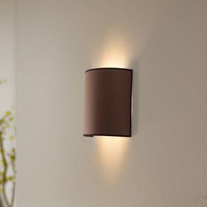 Envostar wandlamp Idun bruin hoogte 24 cm natuurlijk materiaal veganistisch