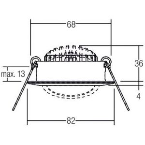 BRUMBERG BB03 Spot RC driver ronde aansluitdoos zwart mat