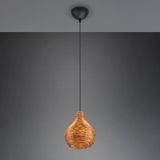 Reality Leuchten Hanglamp Sprout van rotan, 1-lamp, natuur