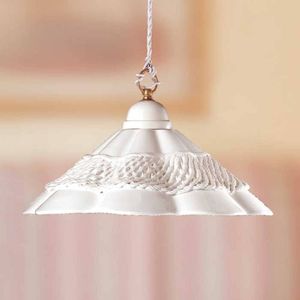 Ceramiche Hanglamp GONNELLA - met dec. rand in het midden