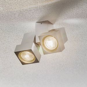 Egger Licht Plafond- of wandspot STYLE Q 2-lamps alu