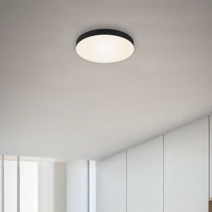 Briloner Flame LED plafondlamp, Ø 21,2 cm, zwart