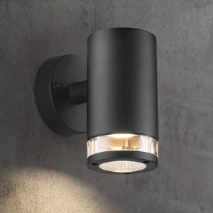 Nordlux Birk wandlamp - buiten - 18 cm hoog - GU10 - IP44 - zwart