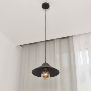 HELAM Hanglamp Sorapis, zwart, metaal, Ø 27,5 cm