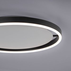 JUST LIGHT. LED plafondlamp Ritus, Ø 39,3cm, antraciet