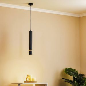Luminex Rondo hanglamp zwart/goud, 1-lamp
