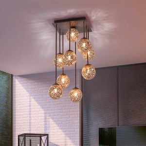 Paul Neuhaus Opvallend mooie plafondlamp Greta, 9 lichtbronnen
