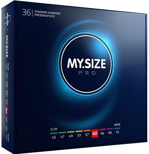 MY.SIZE - Kondom - 60 mm - 36 Stuks - Natuurlijk Rubberlatex - Veganistisch