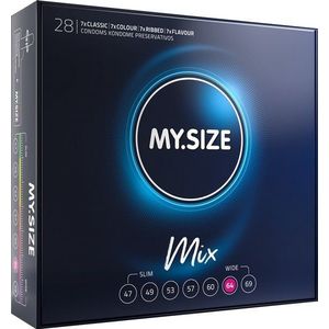 MySize Mix 64 - Assortiment Condooms In Maat 64mm 28 stuks
