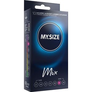 MySize Mix 64 - Assortiment Condooms In Maat 64mm 10 stuks