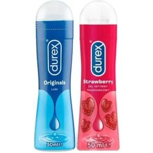 Durex AANBIEDING Play Sensitive En Play Aardbei Glijmiddel 2x50ml