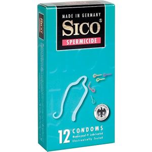 Sico Spermicide Condooms - Zaaddodend Glijmiddel 12 stuks