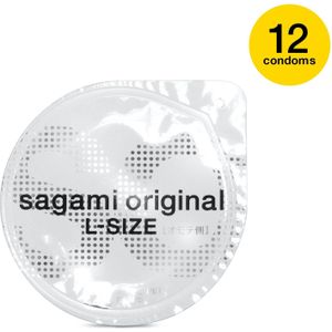 Sagami Original - Ultradunne Latexvrije Condooms - Maat L 12 stuks (zonder doosje)