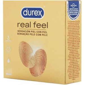 Durex Real Feel (Nude) Latexvrije Condooms Durex Real Feel - 12 latex vrije condooms (4x3)