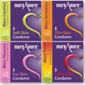 MoreAmore Condooms 4 X 3 Surprise Pack