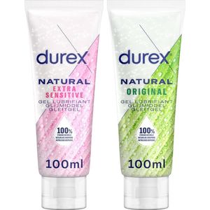 Durex Natural Glijmiddel Original &  Extra Sensitive - 2x100ml