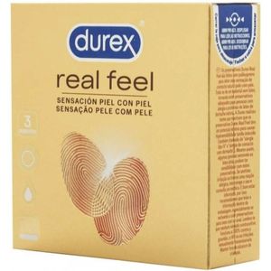 Durex Real Feel (Nude) Latexvrije Condooms Durex Real Feel - 18 latex vrije condooms (6x3)