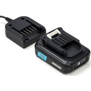 Startset: Makita BL1021B CXT / 197396-9 accu + lader (12 V, 2.5 Ah, 123accu huismerk)