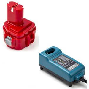 Startset: Makita PA12 / 1220 / 1222 / 1234 accu + lader (12 V, 2.0 Ah, 123accu huismerk)