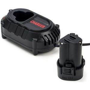 Startset: Makita BL1013 / 196066-7 accu + lader (10.8 V, 1.5 Ah, 123accu huismerk)