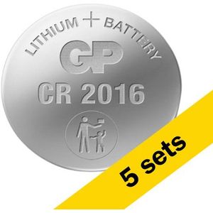 GP CR1216 / DL1216 / 1216 Lithium knoopcel batterij 5 stuks