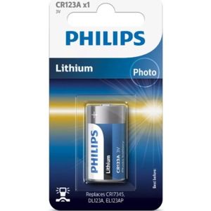 Philips CR123A / DL123A Lithium Batterij (10 stuks)