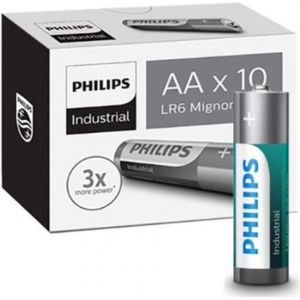 Aanbieding: Philips Industrial AA / LR06 / MN1500 Alkaline Batterij (100 stuks)