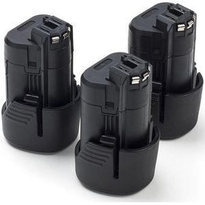 Starterset: 3x Bosch GBA 12V accu's (10.8V-12V, 3.0 Ah, 123accu huismerk)