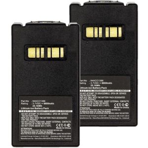 2 stuks: Datalogic BT-26 / 94ACC1386 accu's (3.7 V, 6800 mAh, 123accu huismerk)