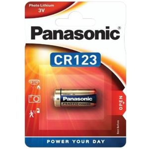 Panasonic CR123A / DL123A Lithium Batterij (5 stuks)