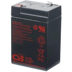 CSB GP645 VRLA AGM Loodaccu (6V, 4.5 Ah, T1 terminal)